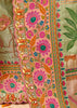 Ice Green Designer Embroidered Saree