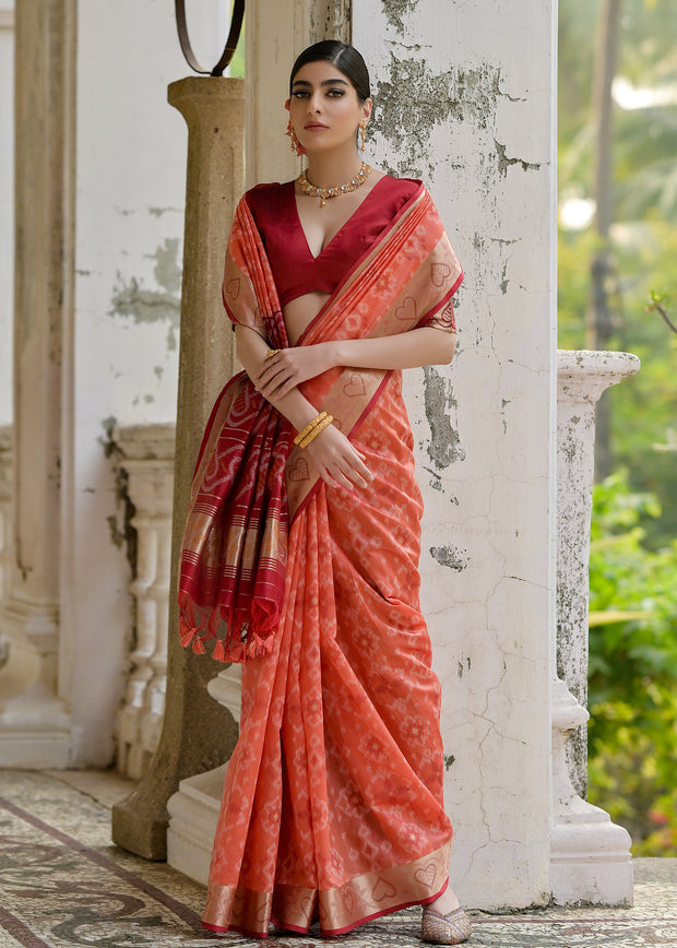 SUNDARI_IKKAT_ORANGE (10651885895873)