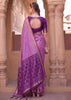 Radiant Purple Woven Banarasi Silk Saree
