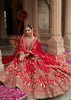 Red Heavy Embroidered Designer Lehenga