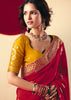 Bridal Red Woven Banarasi Silk Saree