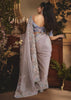 Modest Violet Tissue Organza Designer Saree