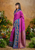 Orchid Purple Woven Banarasi Silk Saree
