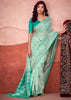 Aqua Green Woven Cotton Silk Saree