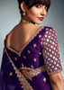 Imperial Purple Designer Silk Saree