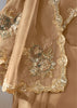 Sand Beige Designer Silk Saree