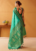 Mint Green Woven Banarasi Cotton Silk Saree