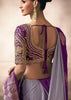 “Exclusive Offer” : Lavender Woven Banarasi Satin Silk Saree