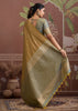 Mustard Gold Woven Tussar Silk Saree