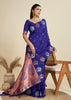 Royal Violet Woven Bronze Zari Paithani Silk Saree