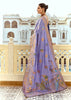 Persian Purple Woven Banarasi Designer Silk Saree With Contrast Blouse
