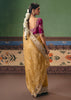 Mimosa Yellow Embroidered Designer Saree