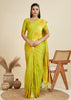 Lime Green Woven Bronze Zari Paithani Silk Saree