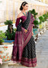 Phantom Black Woven Soft Silk Saree