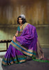Royal Purple Woven Banarasi Silk Saree