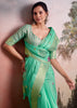 Fair Green Woven Linen Cotton Silk Saree