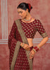Bridal Maroon Embroidered Designer Saree