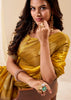 Golden Yellow Woven Tissue Silk Saree