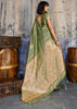 Kiwi Green Woven Banarasi Satin Silk Saree
