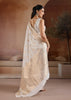 Bright White Woven Banarasi Silk Saree