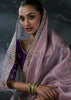 Persian Purple Embroidered Designer Saree