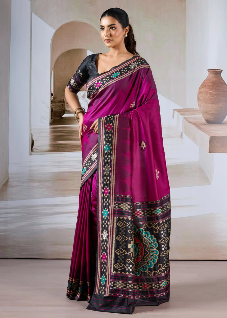 Radiance Purple Patola Silk Saree