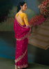 Beet Red Embroidered Designer Saree