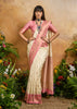 Off White Woven Soft Silk Saree