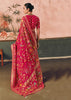 Pink Woven Georgette Bandhej Saree