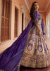 Purple Banarasi Silk Embroidered Lehenga