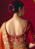 Sunrise Orange Designer Embroidered Saree