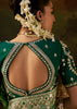 Sage Green Embroidered Tissue Saree