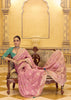 Pastel Pink Woven Banarasi Silk Saree