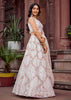Pearl White Embroidered Net Lehenga