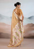 Marigold Yellow Woven Banarasi Tissue Silk Saree