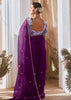 Rich Purple Designer Silk Saree