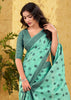 Fair Green Woven Linen Silk Saree