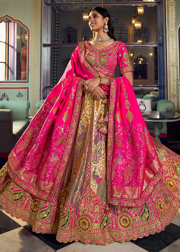 Multicolor Heavy Banarasi Designer Lehenga