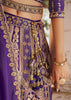 Purple Banarasi Silk Embroidered Lehenga