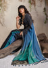 Blue Woven Cotton Silk Saree