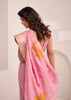 Blossom Pink Woven Linen Silk Saree