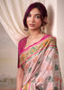 Bloom Pink Woven Patola Silk Saree