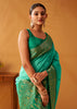 Mint Green Woven Banarasi Cotton Silk Saree