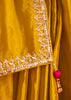 Mustard Yellow Embroidered Soft Silk Saree With Contrast Blouse