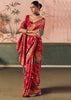Bridal Red Woven Georgette Bandhej Saree