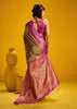 Mehndi Green Banarasi Silk Saree