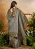 Fossil Grey Printed Patola Silk Saree