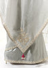 Silver Grey Designer Organza Tissue Silk Saree