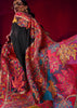 Pirate Black Woven Cotton Kashmiri Jamewar Saree