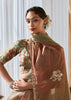 Olive Brown Designer Silk Saree